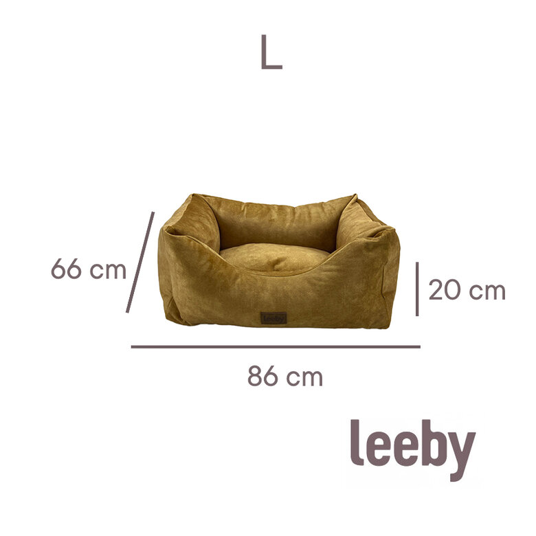 Leeby Cuna Impermeable y Desenfundable Dorada para perros, , large image number null